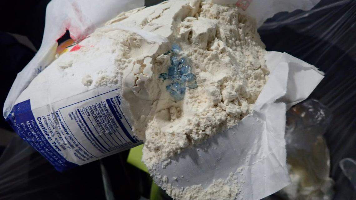 Officers found 100 pounds of fentanyl hidden in flour bags, ground coffee, creamer and powdered milk cans on July 3, 2022, at the United States-Mexico Otay Mesa Port of Entry in San Diego, California, federal officials said.