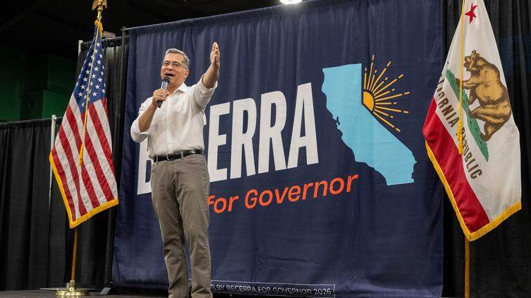 Becerra leads CA governor’s race, poll says. How close are Steyer and Hilton?