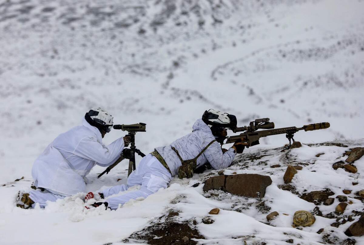 U.S. special operators train at Pituffik Space Base in Greenland on May 4, 2023.
