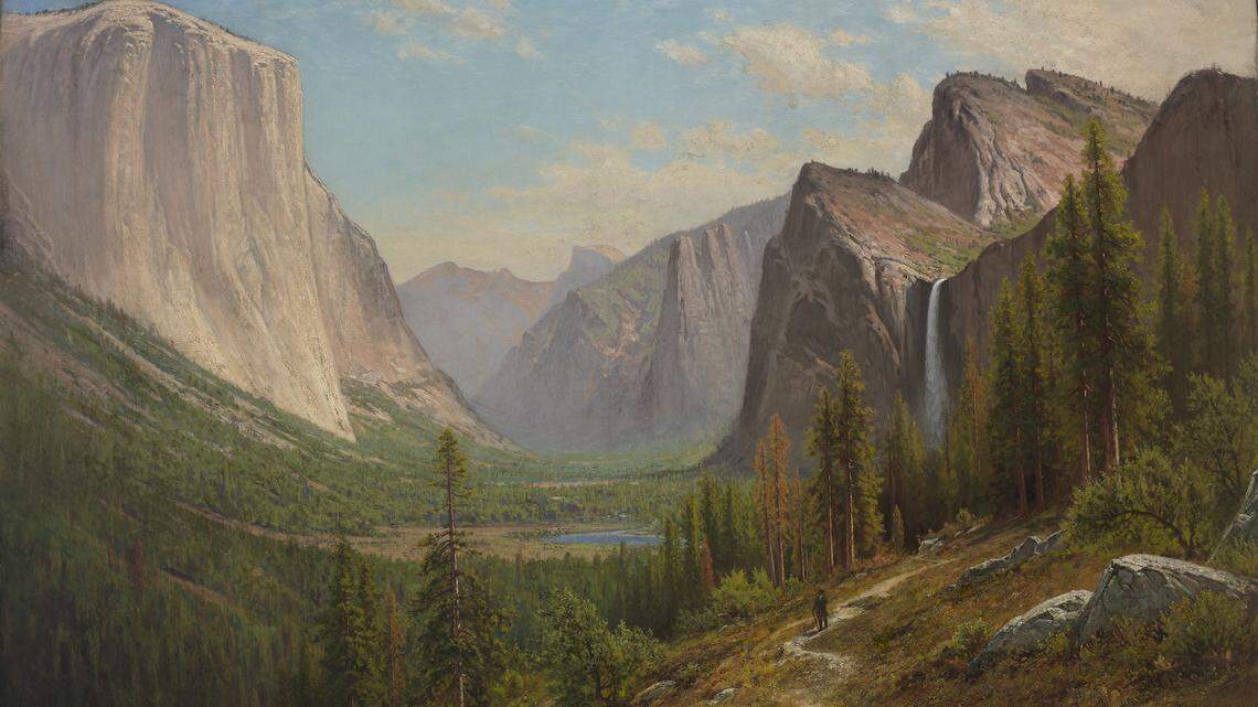 Raymond Dabb Yelland, Yosemite Valley, 1885. Oil on canvas.