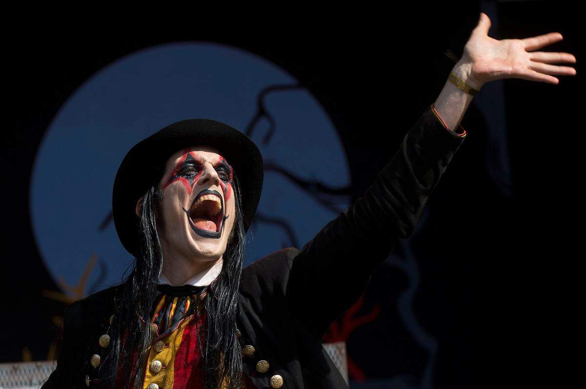 Lead vocalist for the band Avatar, Johannes Eckerström, performs during the Aftershock festival at Discovery Park in 2016. Avatar returns to the stage this Friday.