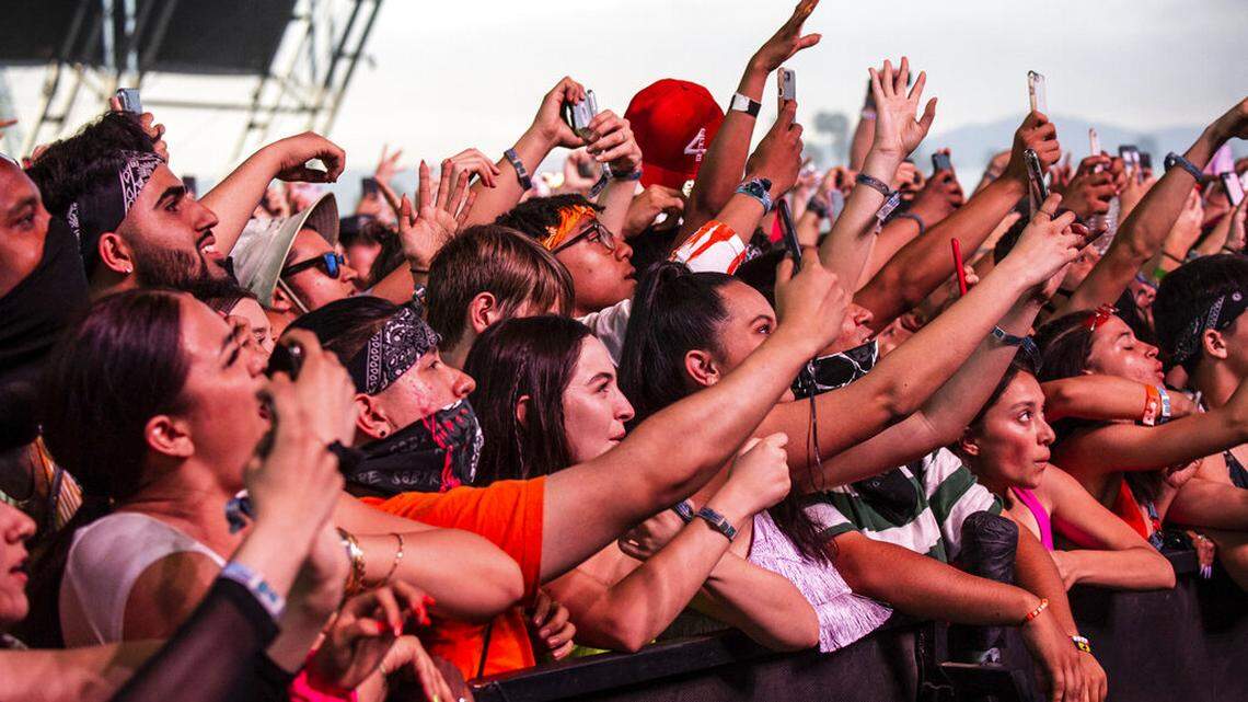 In this April 14, 2019, file photo, festival-goers attend the Coachella Music & Arts Festival at the Empire Polo Club in Indio, Calif. The 2022 Coachella Festival begins on Friday, April 15.