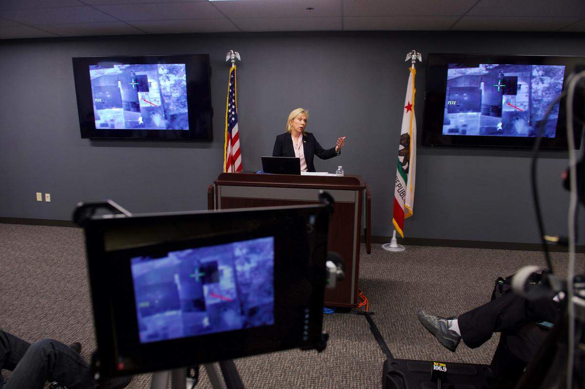 District Attorney Anne Marie Schubert announces decision in Stephon Clark case in March 2019. Her handling of the case generated widespread outrage.