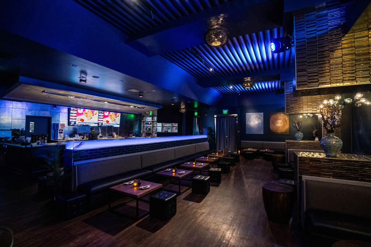 The main dining room of Pier 50 Sushi features an intimate setting on Tuesday, March 19, 2024.