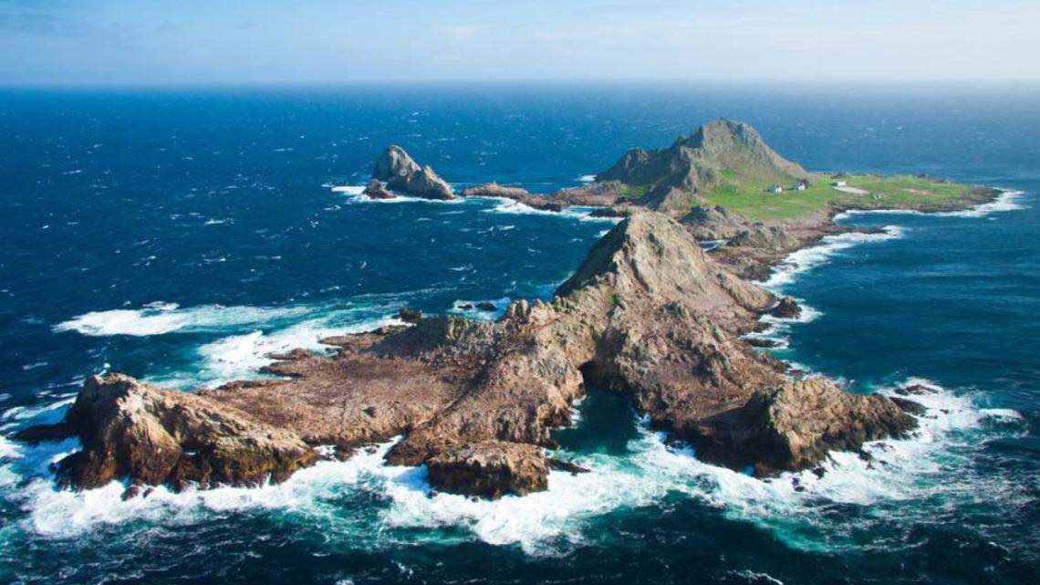 The Farallon Islands, seen from the south.