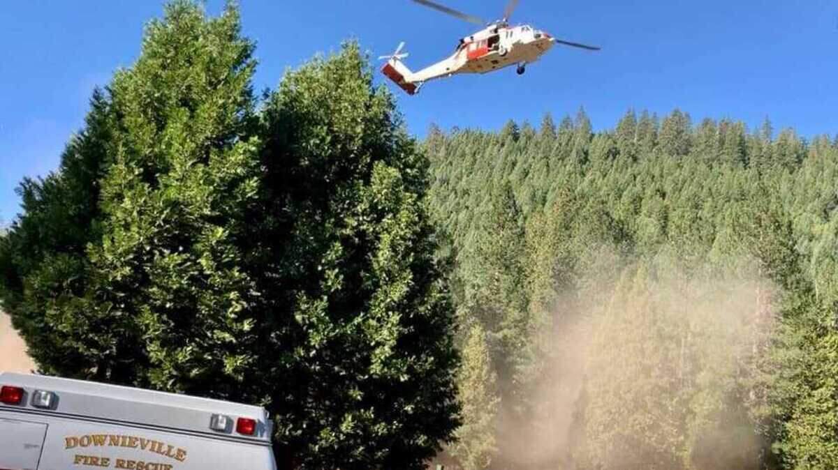 Authorities launched an exhaustive search Sunday Nov. 1, 2020, for a Florida mountain biker who fell over a hillside in a remote, mountainous area of Sierra County, California. The search included a Blackhawk rescue helicopter from Naval Air Station Fallon in Nevada that joined the effort Monday Nov. 2, 2020.