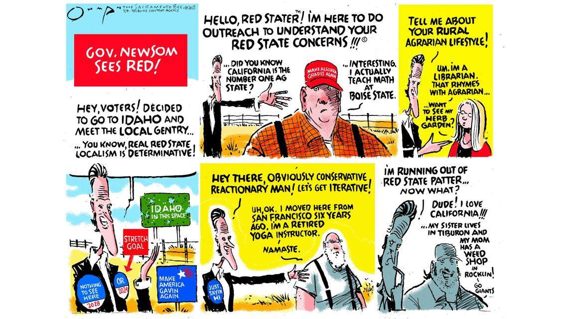 Red state or bust: Gavin Newsom travels to Idaho with Democratic messaging | Opinion