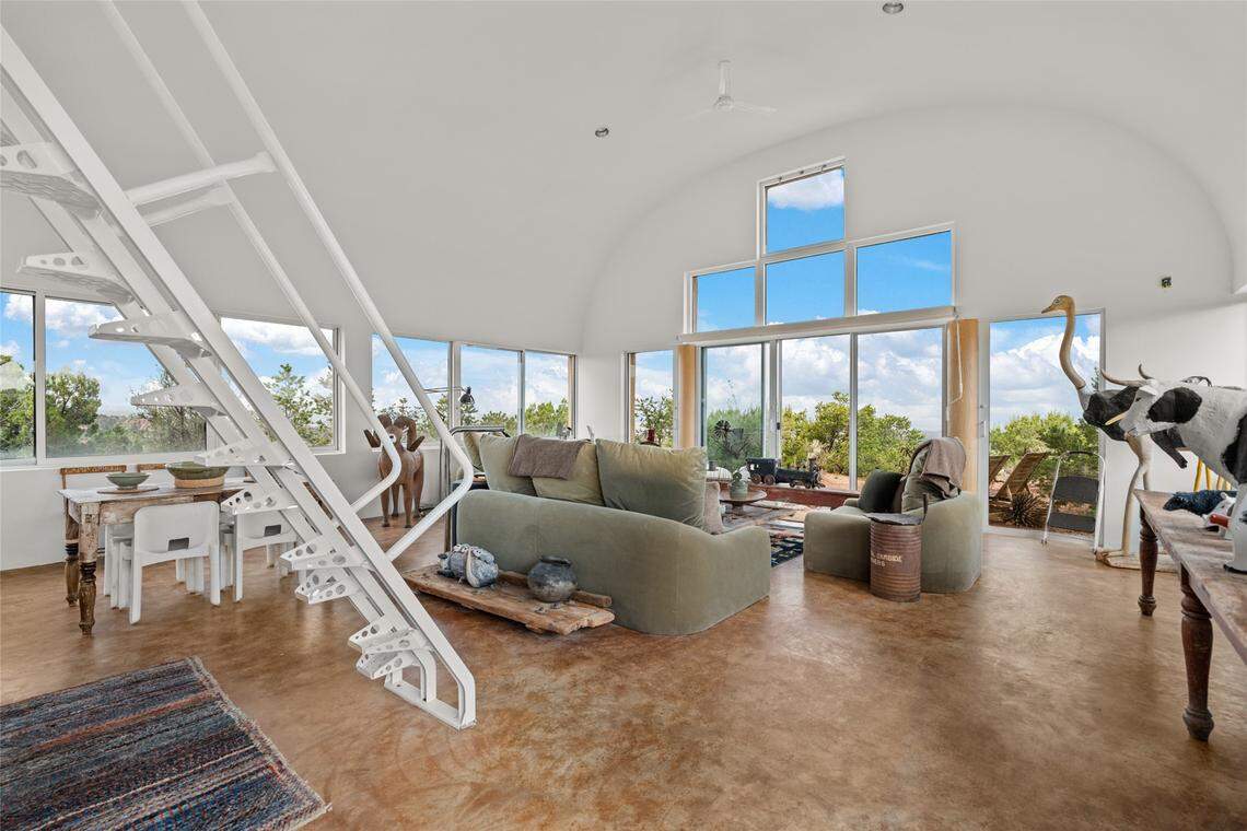 The new Santa Fe listing was designed by late esteemed architect Myron Goldfinger. The modern marvel served as his personal retreat.