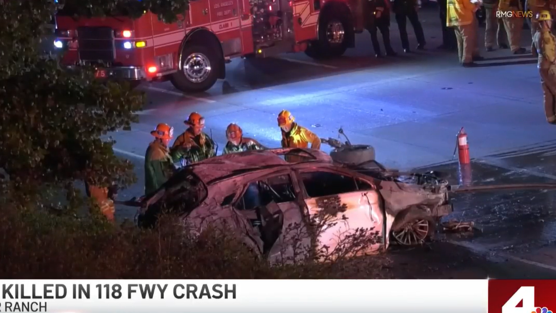 A man was arrested on suspicion of a DUI on June 9, 2022, in Porter Ranch, California, after crashing a car with his family inside of it, police said. His wife died in the incident.