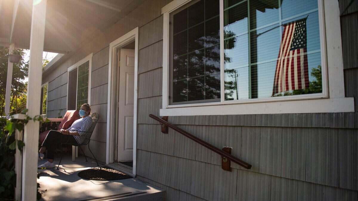 A formerly unhoused guest sits on the porch of a permanent supportive home in Auburn, Friday, July 24, 2020. Placer County’s homeless population slightly decreased between 2023 and 2025.