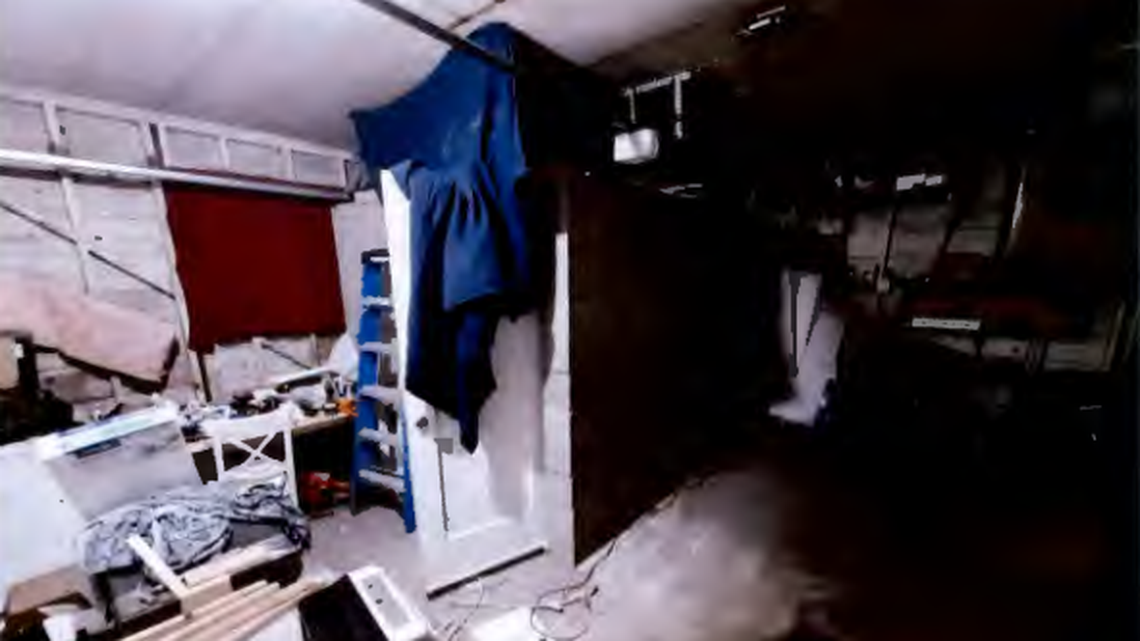 An Oregon man was convicted of kidnapping and sexually assaulting a woman who said she was locked inside a cinder block cell seen in this photo, according to federal prosecutors.