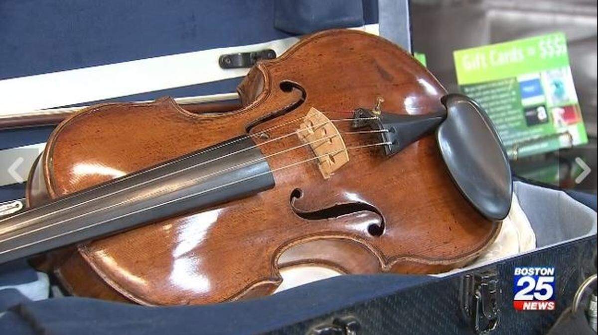 A stolen antique violin sold to a Somerville, Massachusetts, pawn shop for $50 is worth at least $200,000, police say. Two bows sold with the Ferdinando Gagliano instrument from 1759 are worth $20,000 each.