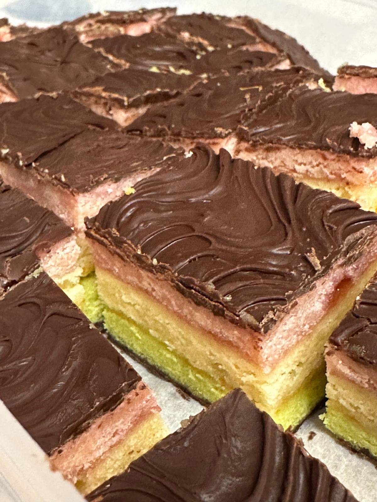 Hannah Holzer’s Italian rainbow cookies.