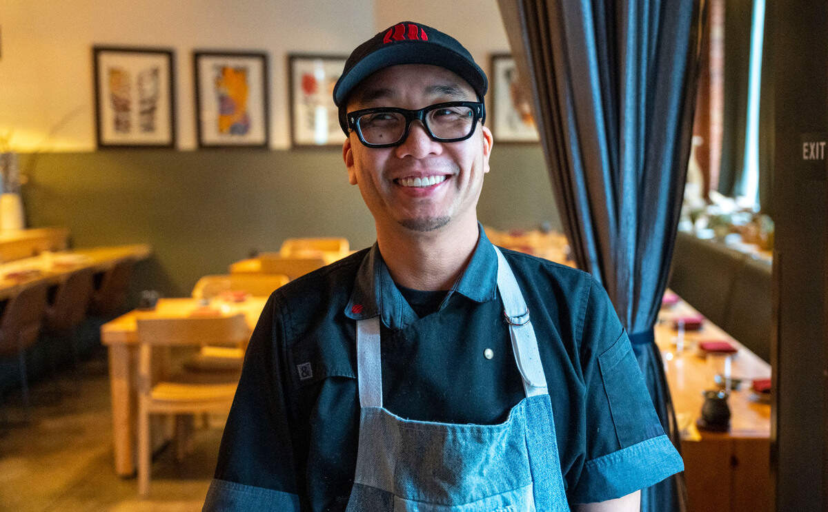 Kru Contemporary Japanese Cuisine chef and co-owner Billy Ngo stands at the East Sacramento restaurant Friday. Ngo was named a semifinalist for the James Beard Award crowning California’s best chef.