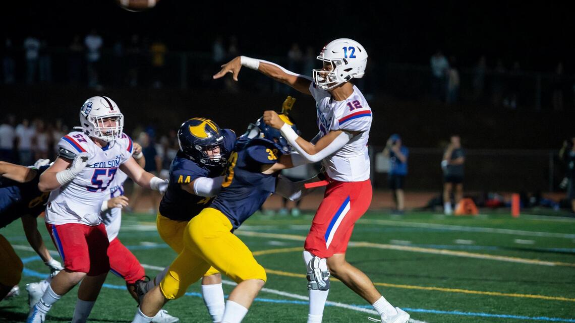 Prep football: Mack attack powers top-ranked Folsom past No. 4 Oak Ridge
