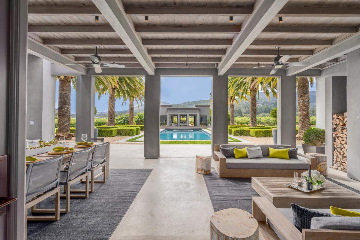 This sophisticated St. Helena, California, home is for sale for $10.5 million.