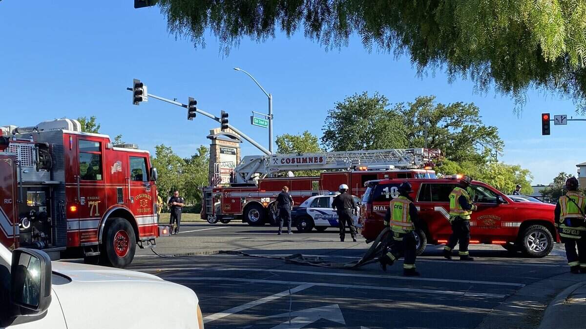 An Elk Grove Police Department patrol car was involved in a crash at Bond Road and Elk Crest Drive that required extrication on Tuesday, May 26, 2020, fire officials said.