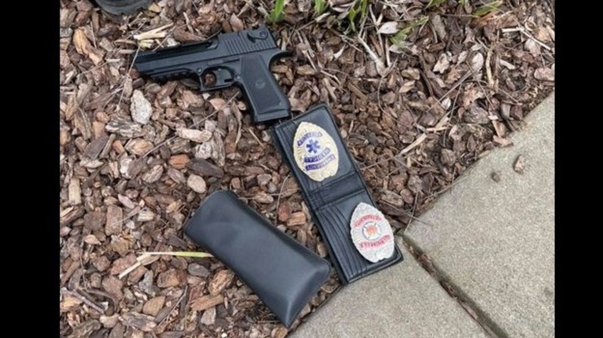 Folsom police arrested Tiffany Winter, 32, of Antelope, after finding her with a fake badge, stun gun and BB gun following reports she robbed a Natoma Street convenience store while impersonating an officer.