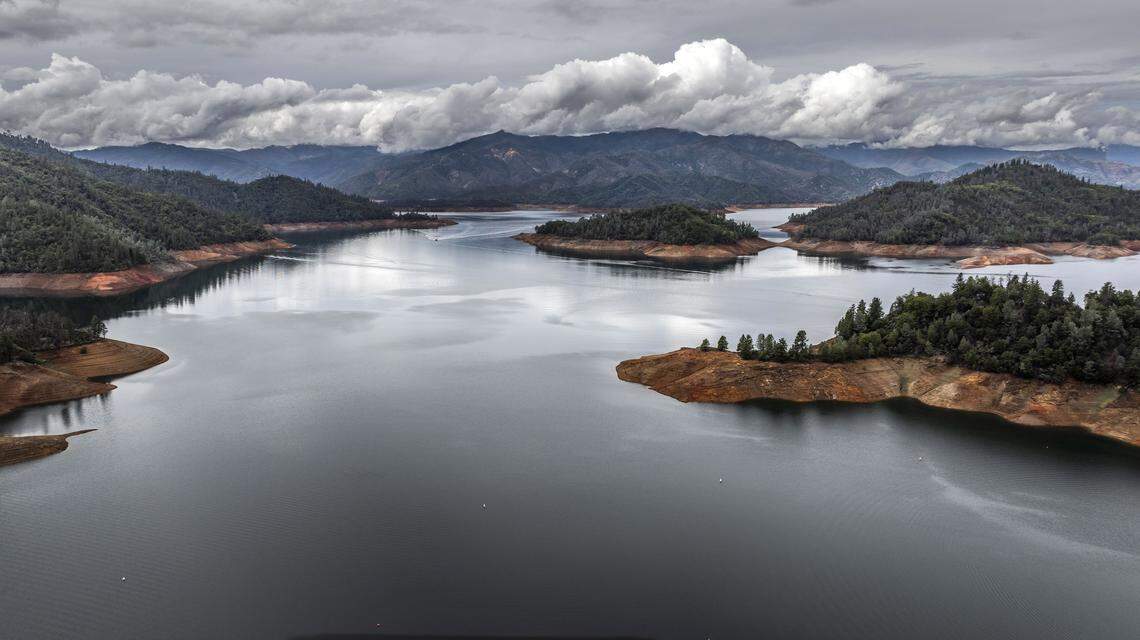 A view of Shasta Lake on Thursday, Oct. 2, 2025.