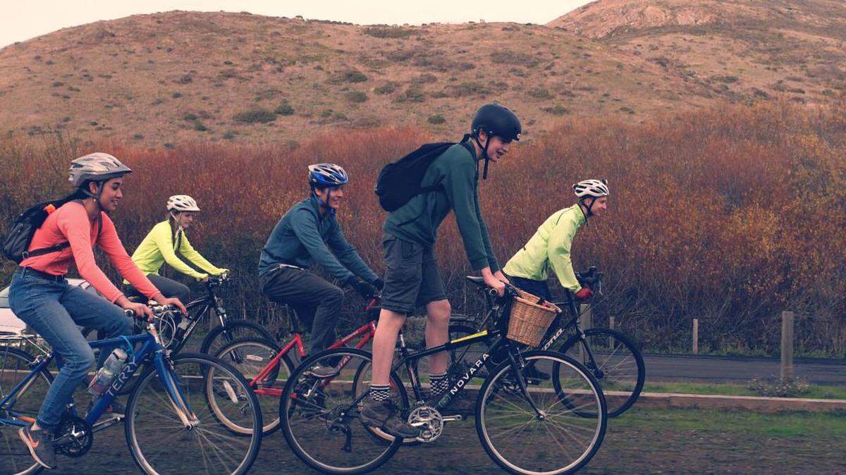 Teenage cyclists prepare for a cross country ride which they call “Pedal Towards The Future.”