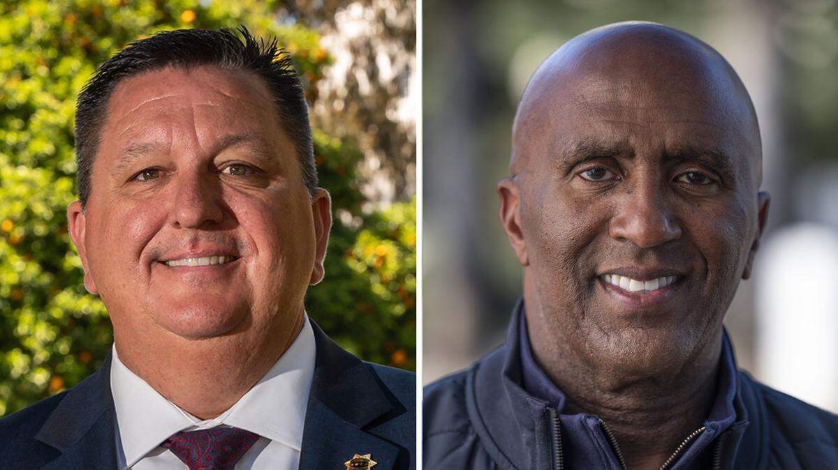 Sacramento Sheriff candidates Jim Barnes, left, and Jim Cooper