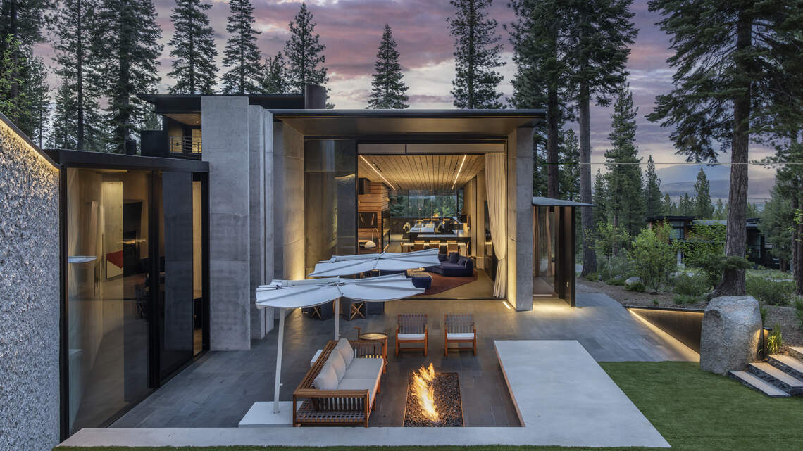 Ski in, ski out at tennis pro’s Tahoe-area home for sale, an architectural gem