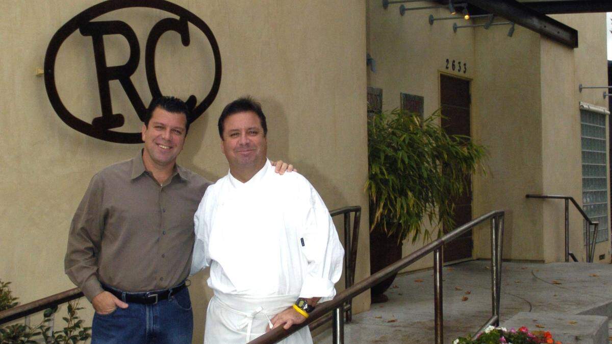 Matt & Fred Haines, in front of their Riverside Clubhouse restaurant at 2633 Riverside Blvd. in Sacramento. The Sacramento Bee. Erhardt Krause Nov. 8, 2004