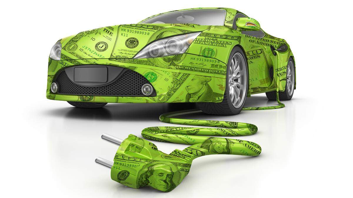 Electric car photo illustration