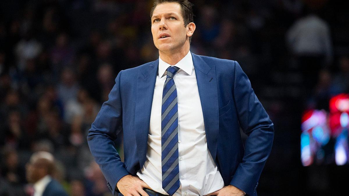 Sacramento Kings head coach Luke Walton looks at the scoreboard during a game at the Golden 1 Center on Monday, Jan 6, 2020 in Sacramento.
