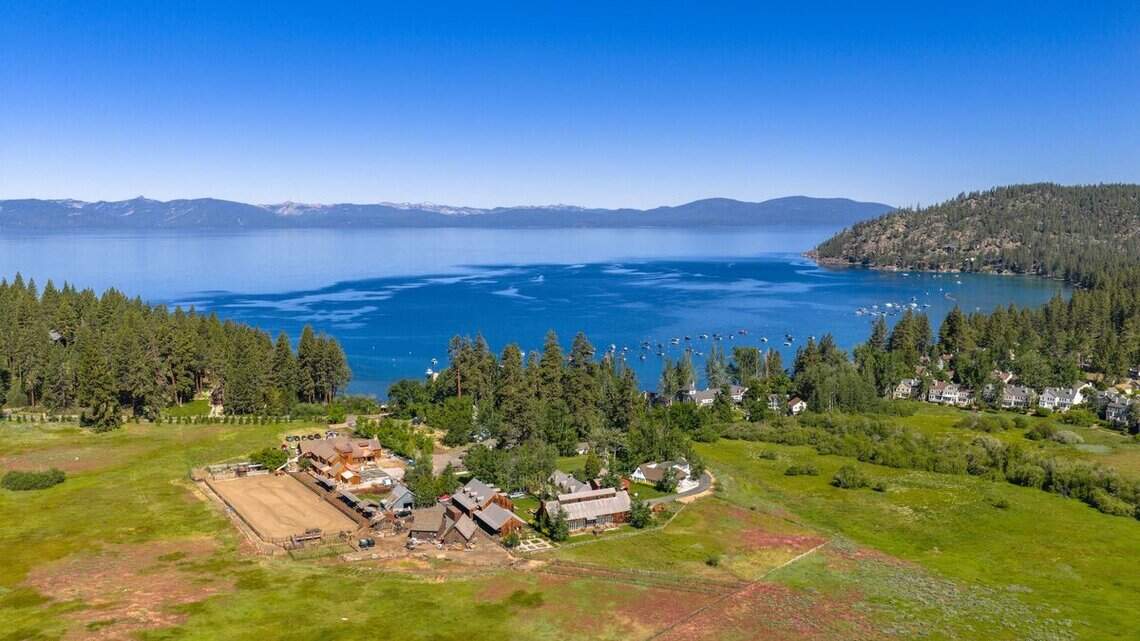 $125M Tahoe estate comes with 465-foot private pier and historic barn