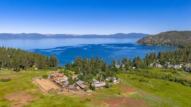 $125M Tahoe estate comes with 465-foot private pier and historic barn