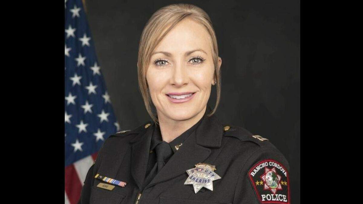 Kate Adams, Sacramento County Sheriff’s Office captain who served as police chief of Rancho Cordova from April 2020 to September 2021. The local NAACP chapter alleges Adams retired amid an investigation into reports she shared racist memes and used homophobic slurs.