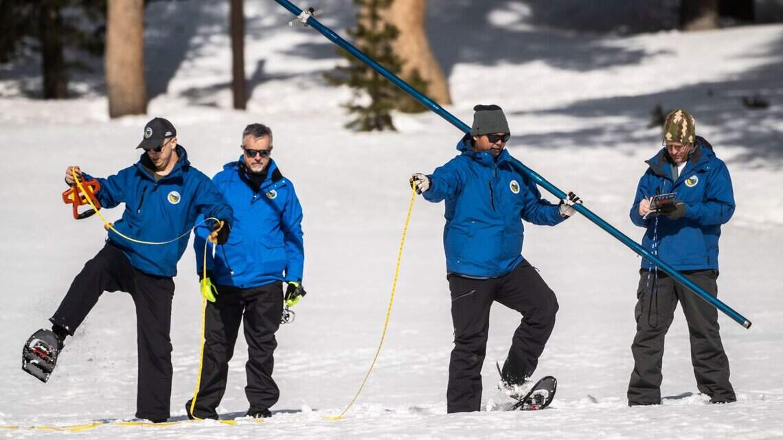 California snowpack at an ‘incredible’ depth. But keep those sprinklers off, state urges