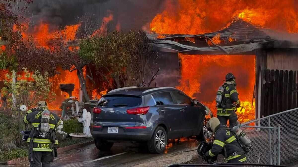 An elderly couple suffered serious injuries after a house fire Tuesday in the Northgate neighborhood, according to the Sacramento Fire Department.