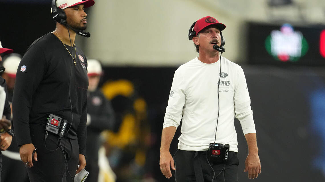 Kyle Shanahan takes big step in his return from car accident in 49ers practice