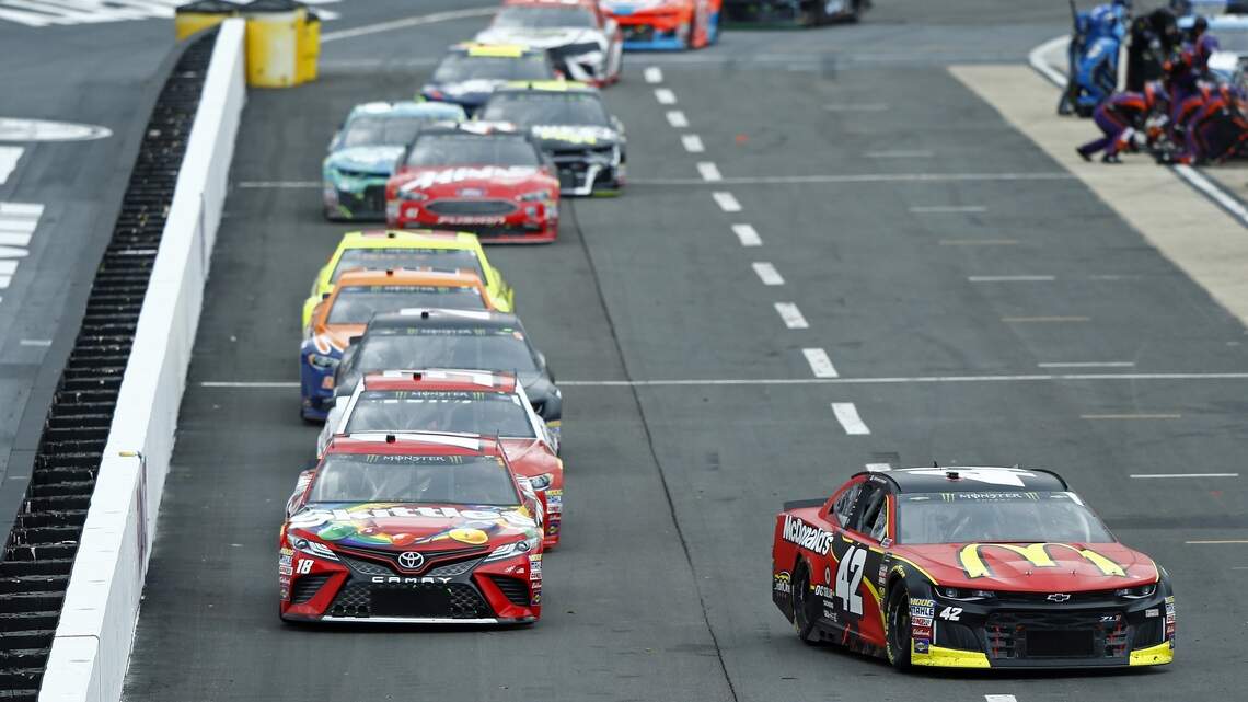 Kyle Larson was racing for his first win of the season. Why that chance is on hold