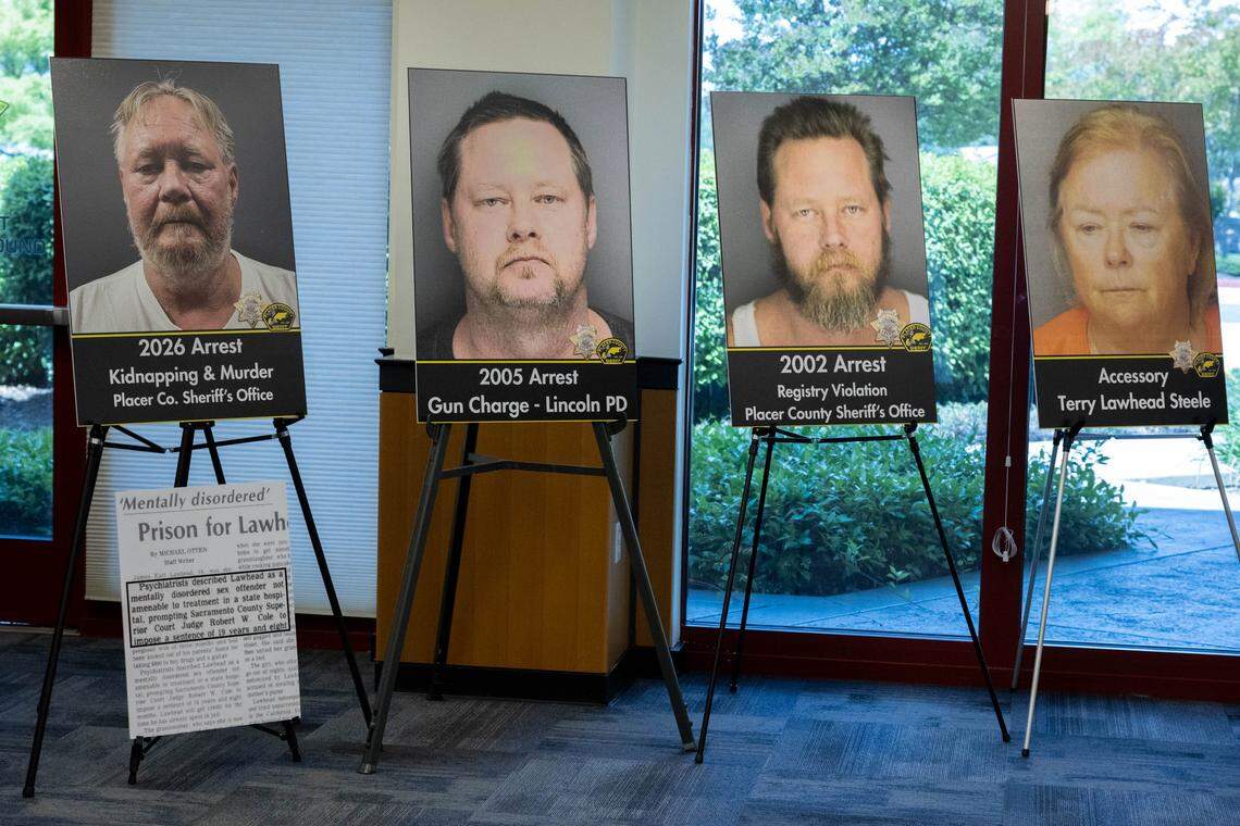 The Placer County Sheriff’s Office announce the arrest of James Lawhead in a more than 30-year-old homicide investigation into the death of Cindi Wanner on Monday, April 27, 2026, in Auburn. His sister was also arrested on suspicion of harboring him. Lawhead was arrested in Arizona after DNA evidence helped identify him in the cold case.