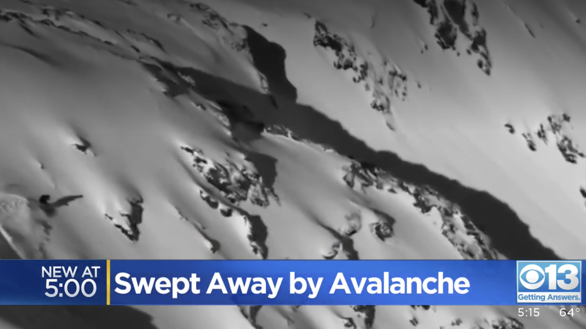 Kyle Johnston survived an avalanche while skiing in South Lake Tahoe by jumping off a 100-foot cliff. His cousin found him and dug him out of the snow.