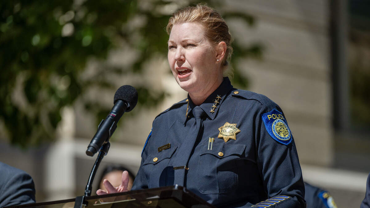 Sacramento Police Chief Kathy Lester announces drug seizures and arrests in July. The department has cut 41 part-time reserve officers after an audit flagged pension compliance issues. 