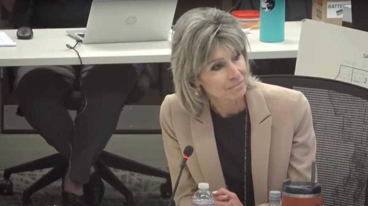Sarah Koligian, superintendent of the Folsom Cordova Unified School District, awaits for the special joint meeting between the the FCUSD board and the cities of Folsom and Rancho Cordova to adjourn in its final moments on Thursday, June 8, 2023. Koligian said the $72,000 feasibility study will be a discussion action on Thursday, June 15, 2023.