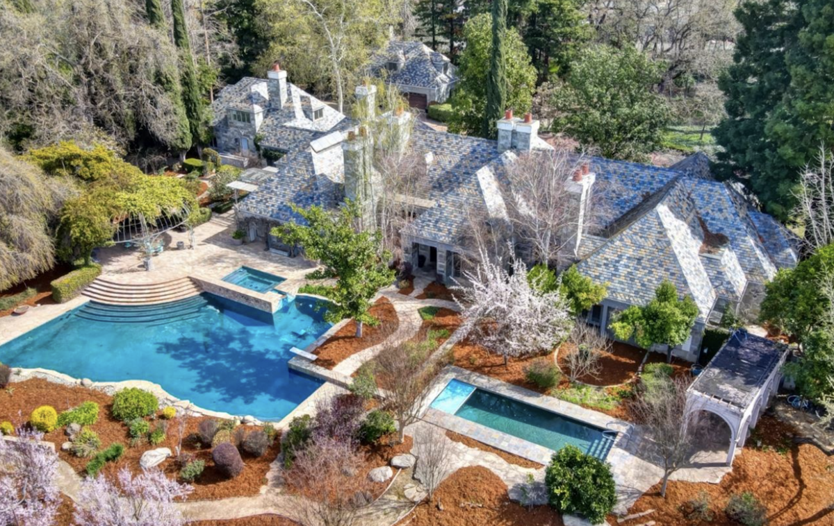 The five-acre estate on the banks of the American River in Sacramento is for sale for $3.7 million.
