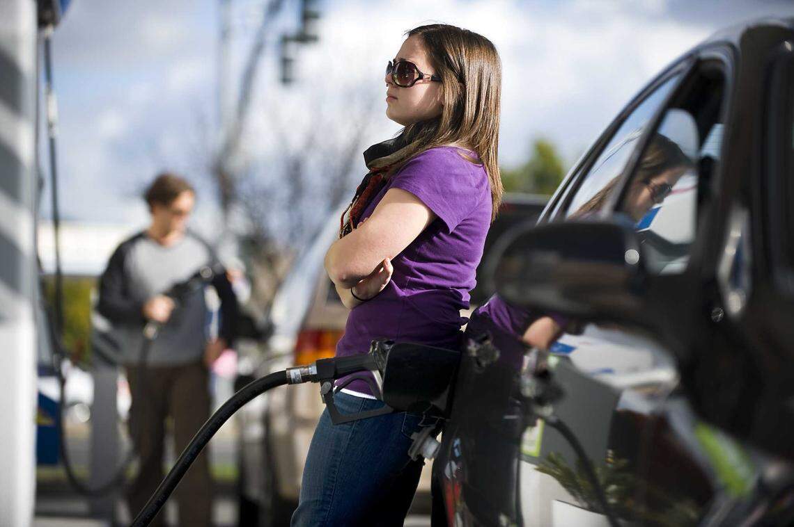 A driver fills up at the Chevron gas station on Watt Avenue and Fair Oaks Boulevard in 2010.