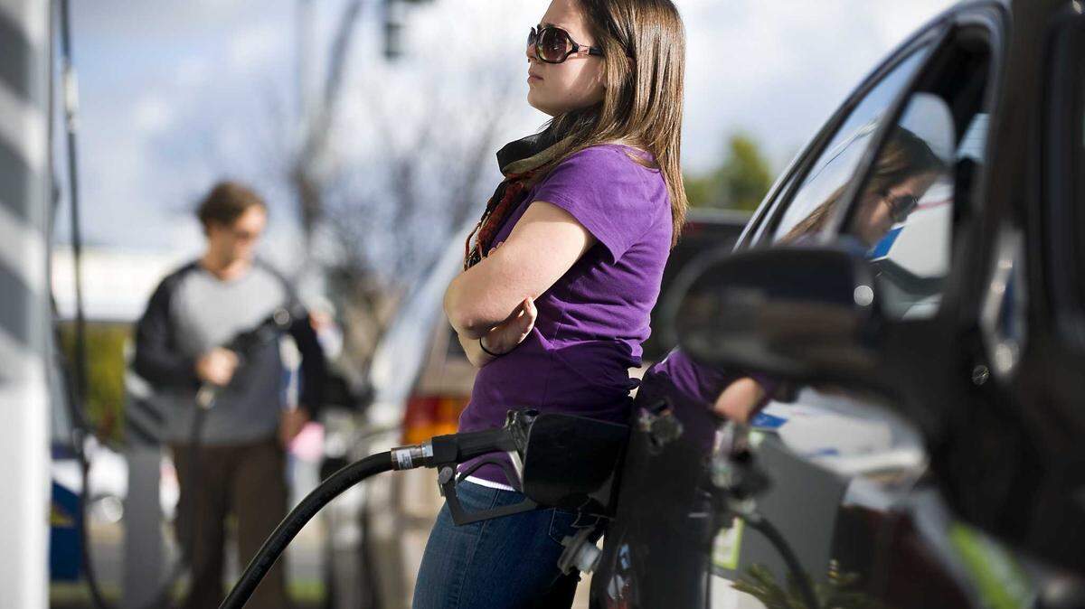 A driver fills up at the Chevron gas station on Watt Avenue and Fair Oaks Boulevard in 2010. California gas prices remain the nation’s highest at $4.96. Trump’s oil tariff exemption could help drive average prices below $5 a gallon. Learn more.