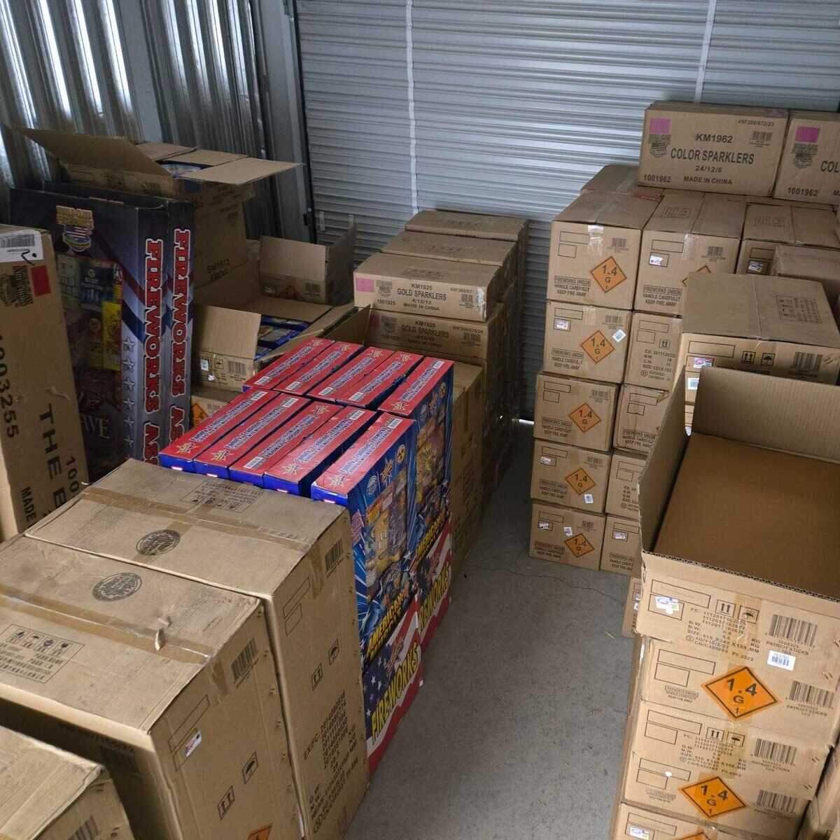 Sheriff’s officials in late October 2024 found about 5,600 pounds of fireworks, most of them illegal in California, in an El Dorado Hills storage unit and a home in Folsom.