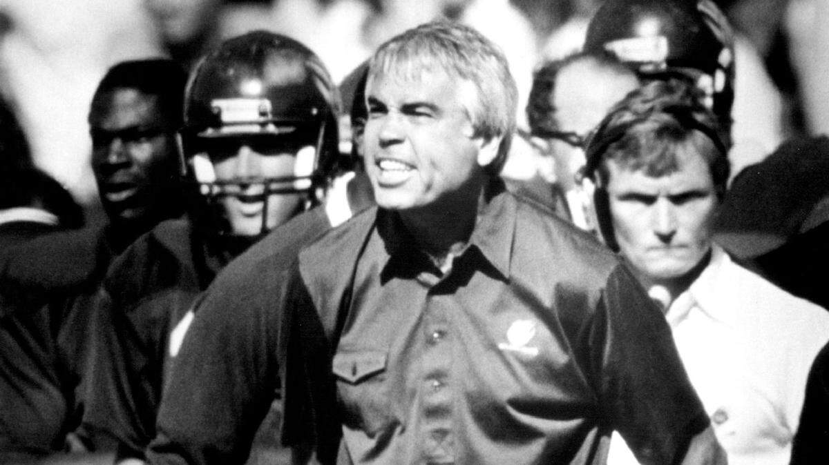 Cal head football coach Joe Kapp expresses disgust with an official’s call during a game against UCLA in Memorial Stadium on Oct. 18, 1986.