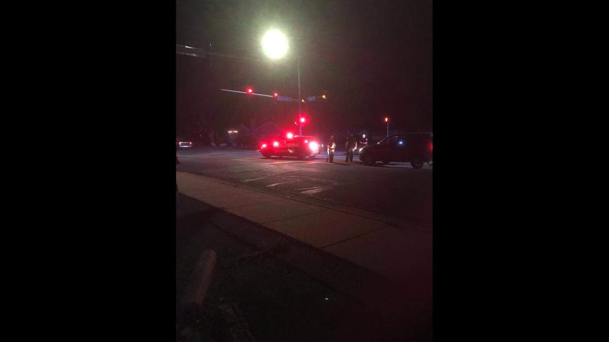 Pueblo police in Colorado said Matthew Sanchez threw a knife at a man’s head during a road rage incident and the man tried to drive himself to the ER. 