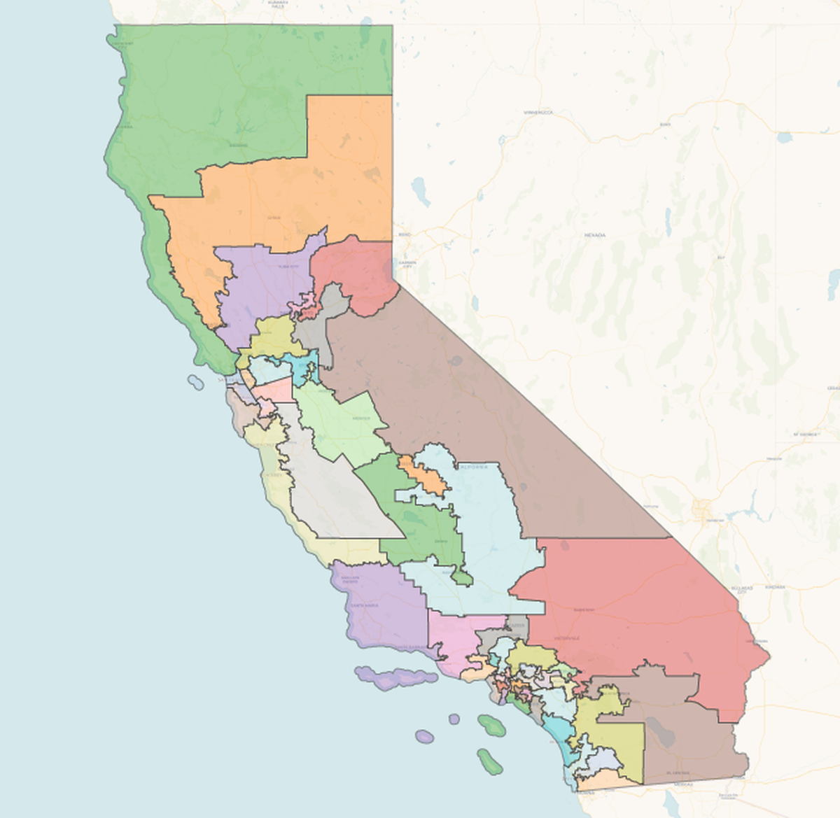 The proposed congressional district maps would target five Republican districts.