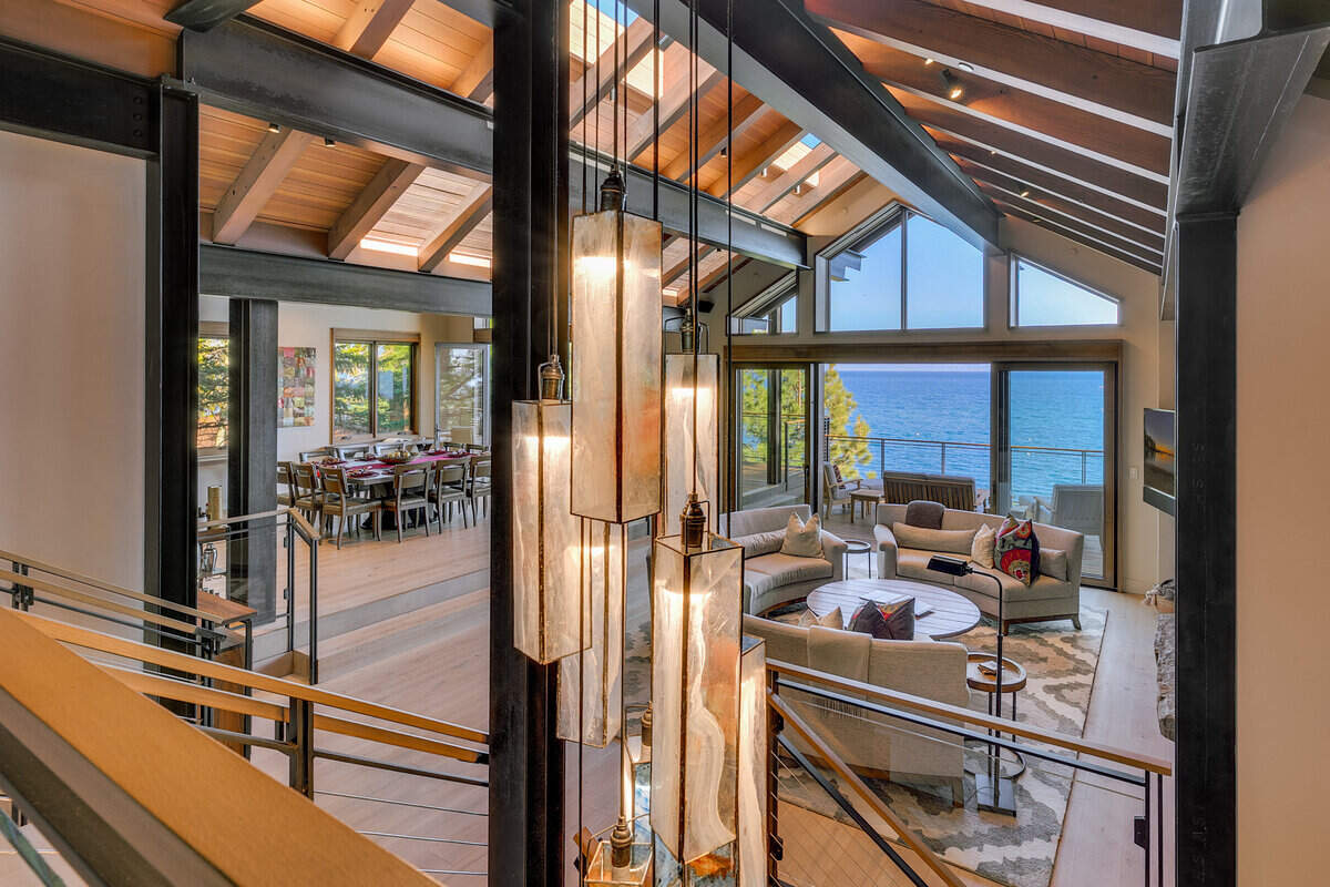 A modern vibe in the Edgewater Drive estate.