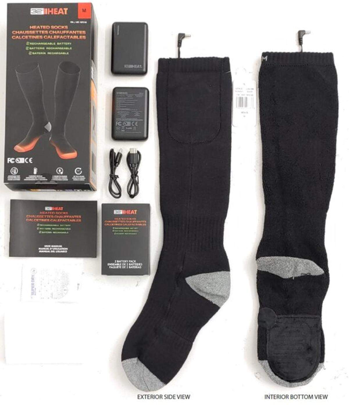 These 32 Degrees heated socks sold at Costco Wholesale stores have been recalled due to an injury hazard.