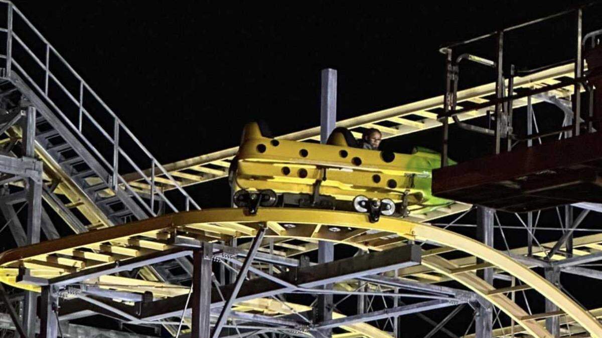 A roller coaster ride at Scandia Fun Center in North Highlands got stuck Saturday, Jan. 28, 2023. Firefighters said none of the occupants were harmed.